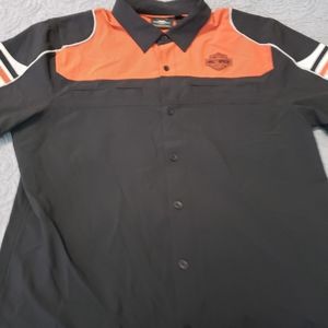 Mens harley-davidson button down shirt XL new
